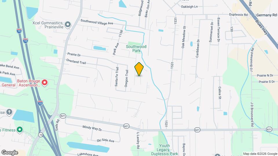 14211 Parkridge Dr Mapa y Detalles de la Ubicación