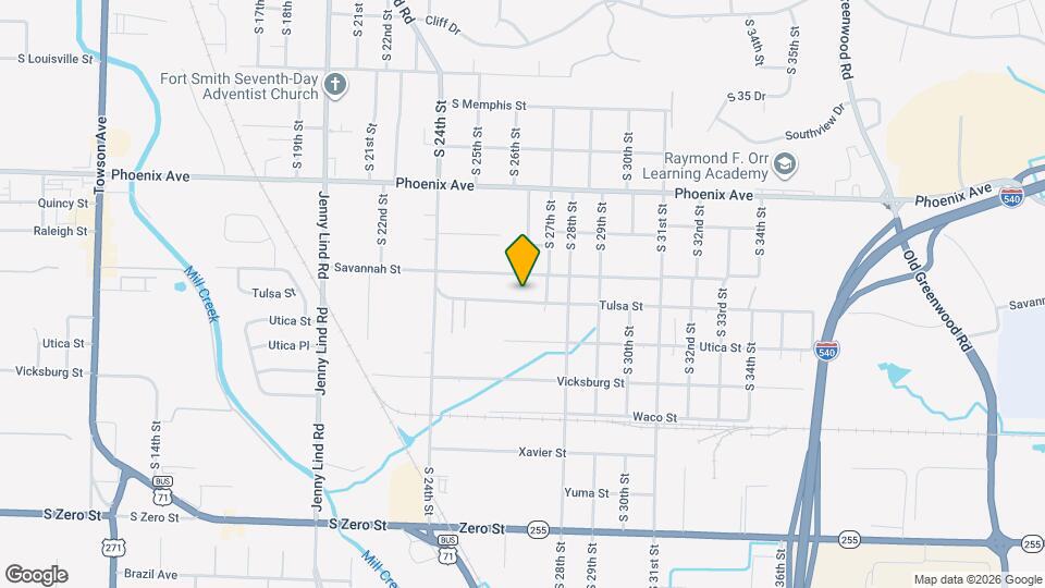 2701 Tulsa St Map and Location Details