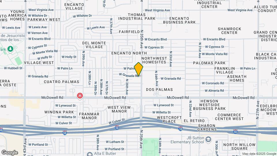 1812 N 35th Ave Map and Location Details