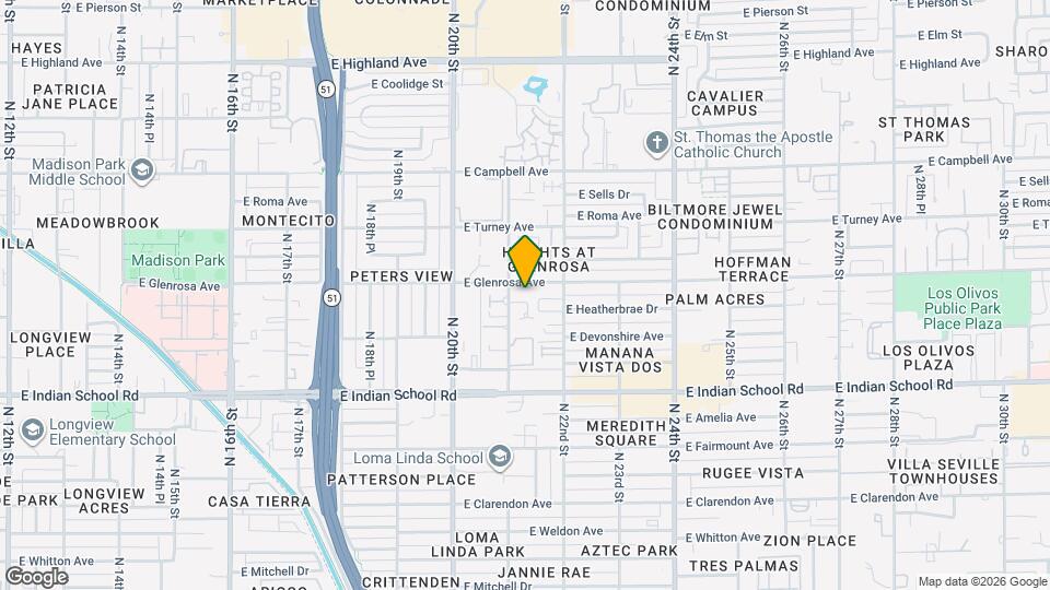 4225 N 21st St Map and Location Details