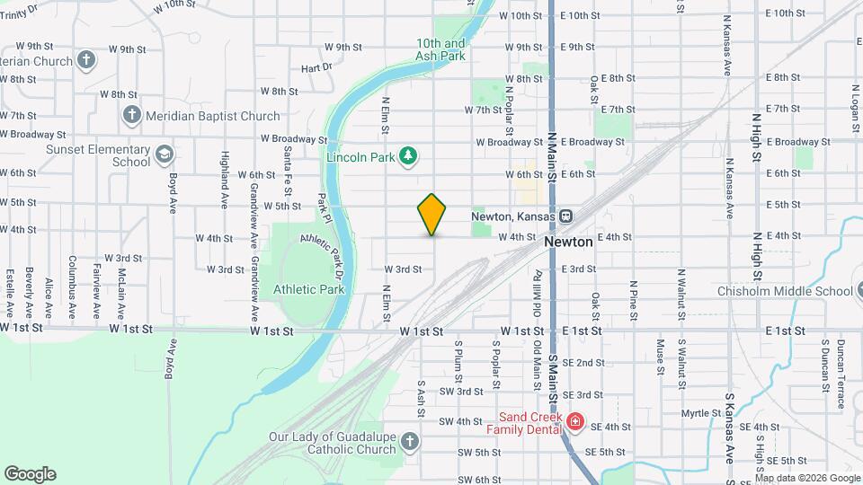 323 N Ash St Map and Location Details