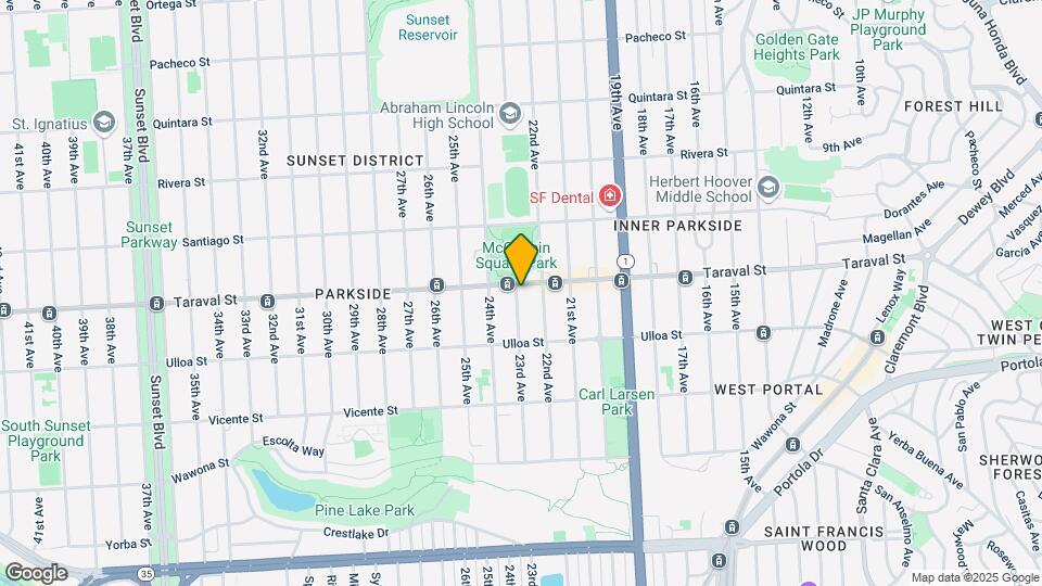 1256 Taraval St Mapa y Detalles de la Ubicación