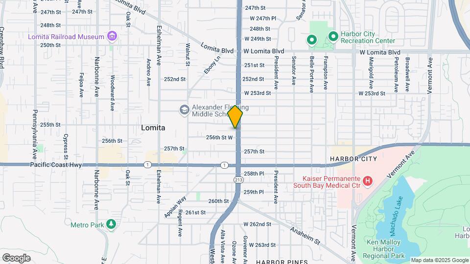 25521 Western Ave Mapa y Detalles de la Ubicación