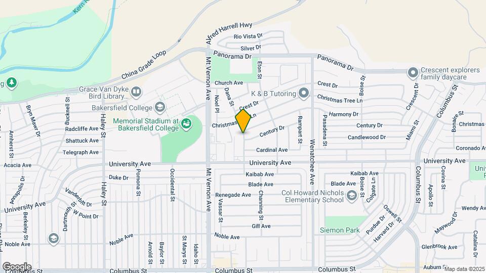 3638 Dana St Map and Location Details