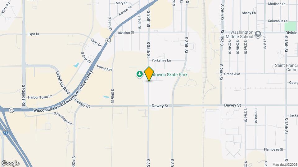 1941 S 35th St Map and Location Details