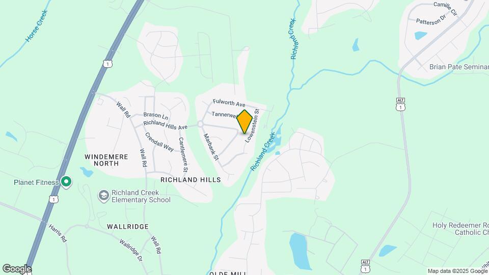 1321 Lowenstein St Map and Location Details