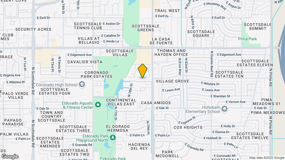 7910 E Wilshire Dr Map and Location Details