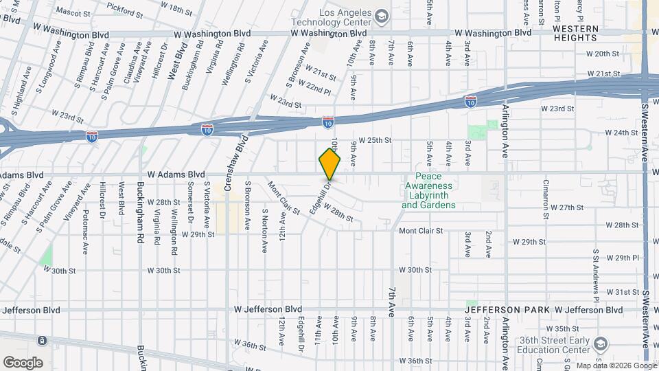 2616 Edgehill Dr Map and Location Details