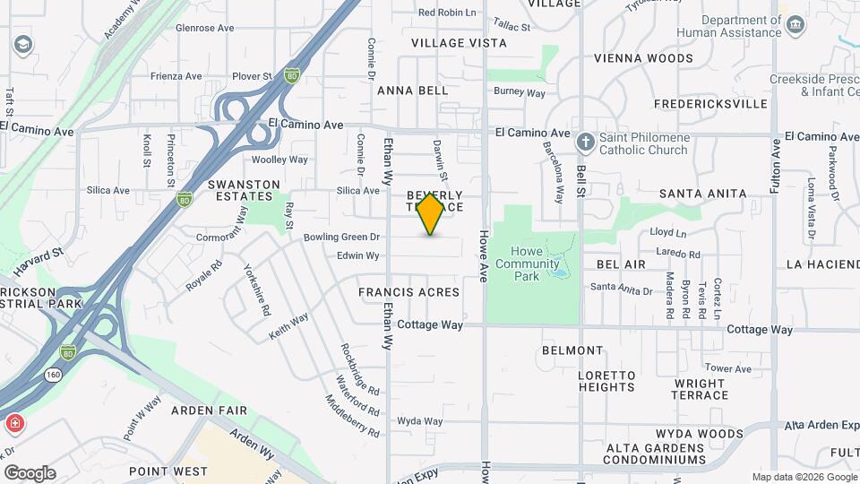 2036 Bowling Green Drive Map and Location Details