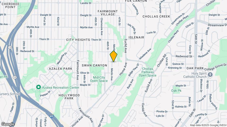 2925 Menlo Ave Map and Location Details