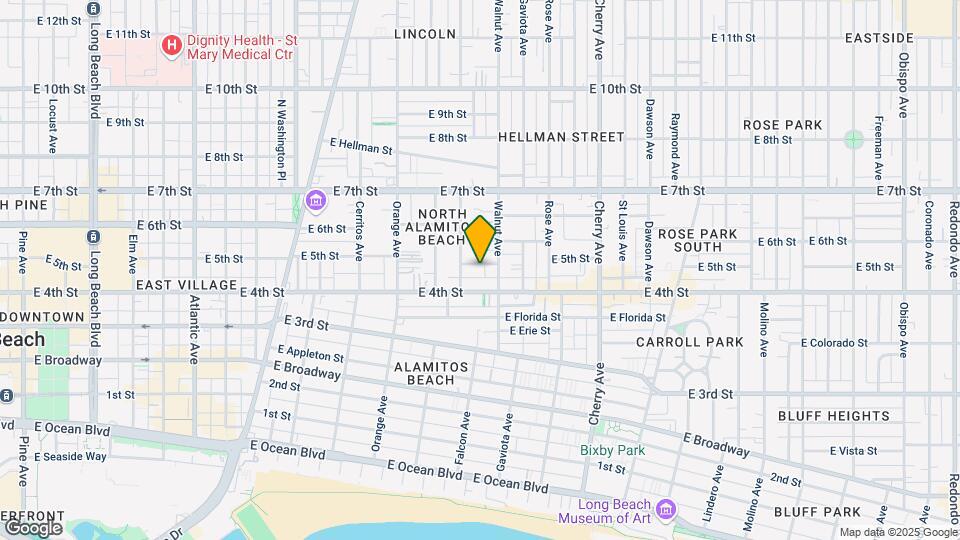 1508 E 5th St Map and Location Details