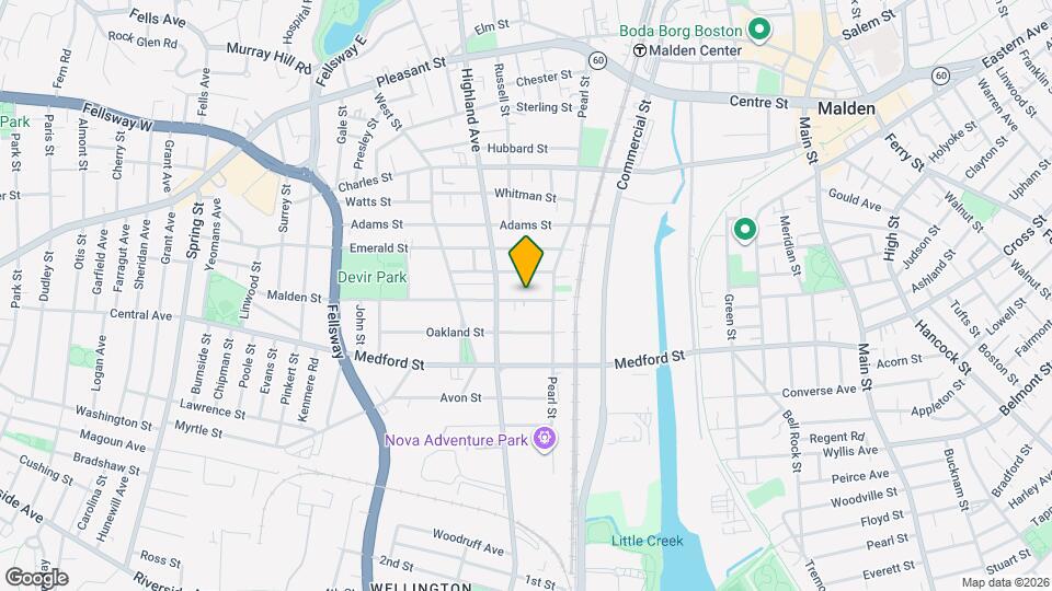 63 Malden St, Unit 2 Map and Location Details