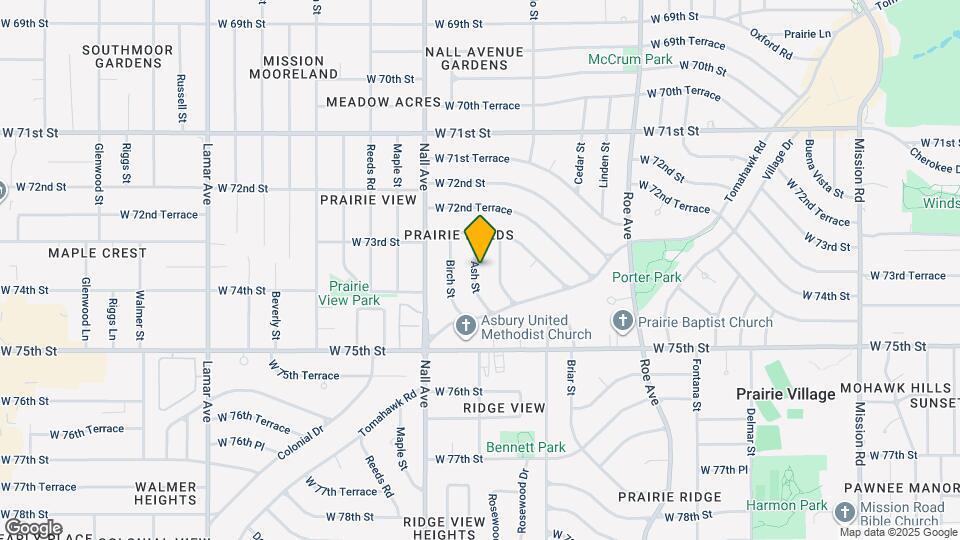 7329 Ash St Map and Location Details