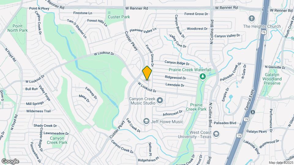 2610 Custer Pkwy Map and Location Details
