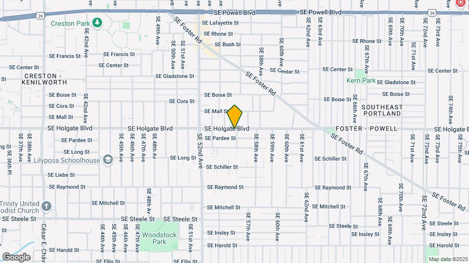 5546 SE Holgate Blvd Map and Location Details