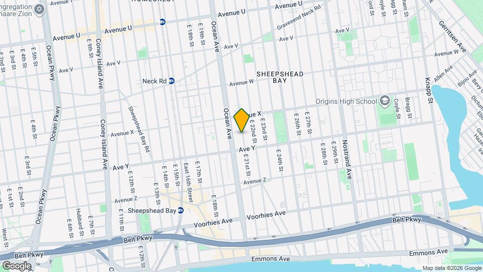 2490 E 21st St, Unit 2 Map and Location Details