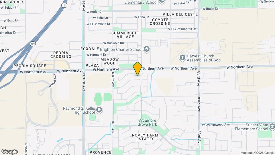 8760 W Augusta Ave Map and Location Details