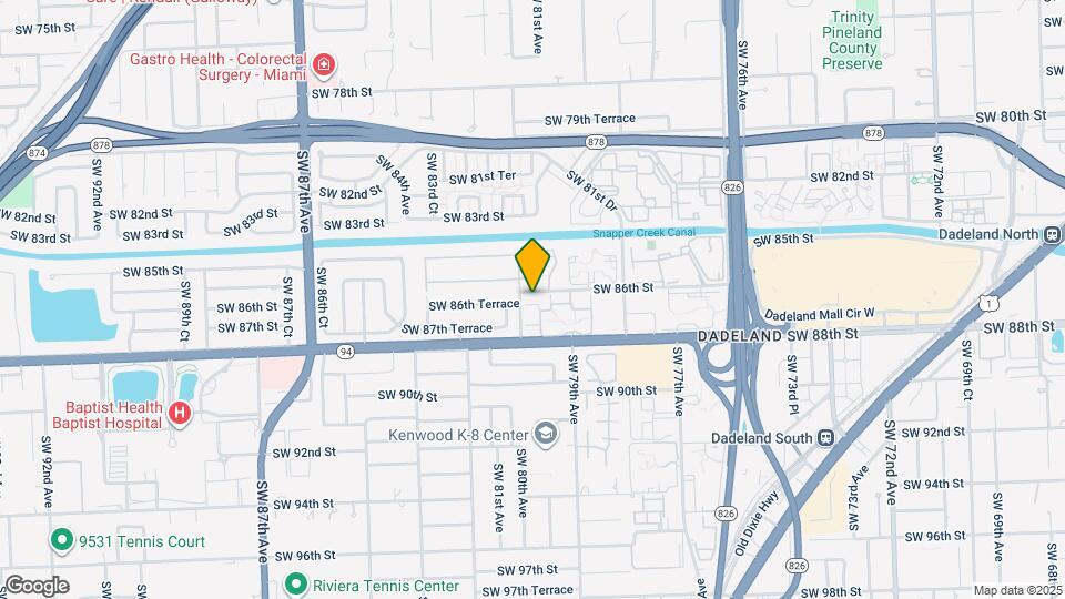 8129 SW 86th Terrace Map and Location Details