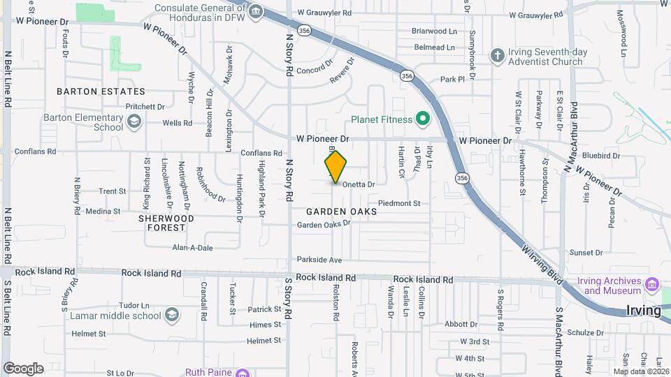 2138 Onetta Dr Map and Location Details