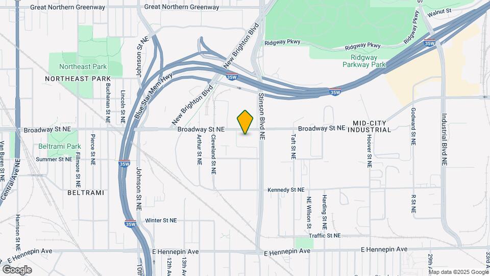 730 Stinson Blvd NE Map and Location Details