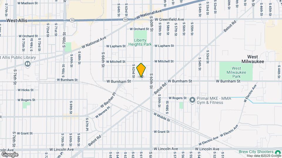 6100 W Burnham St Map and Location Details