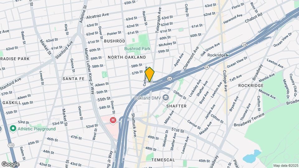 5627 Telegraph Ave Mapa y Detalles de la Ubicación