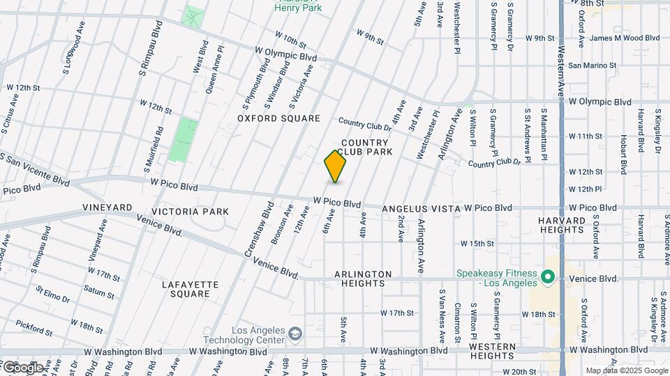 1240 S Norton Ave Map and Location Details
