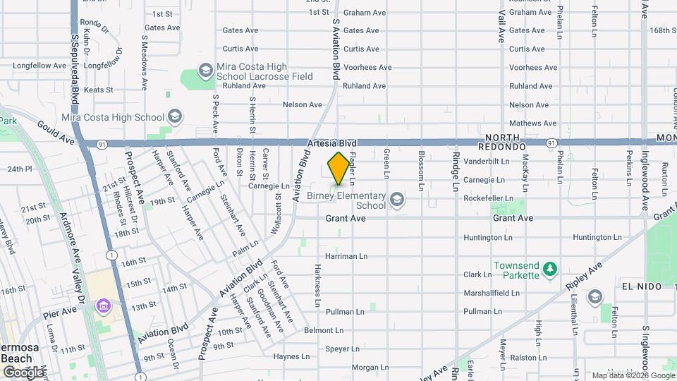 1803 Rockefeller Ln Map and Location Details