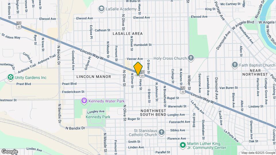 917 Huey St Map and Location Details