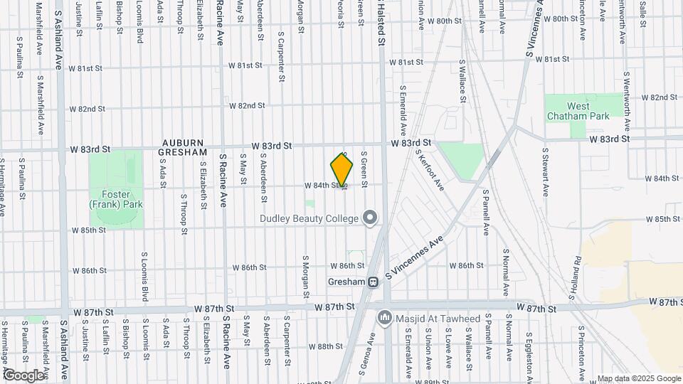 8406 S Peoria St Map and Location Details