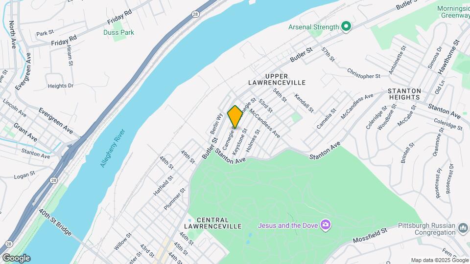 5160 Carnegie St Map and Location Details