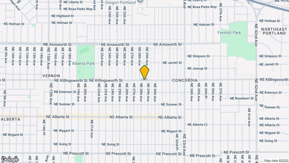 2836 NE Killingsworth St Map and Location Details