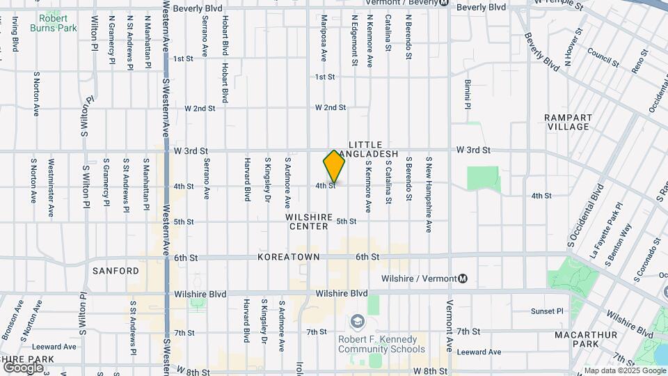400 S Mariposa Ave Map and Location Details