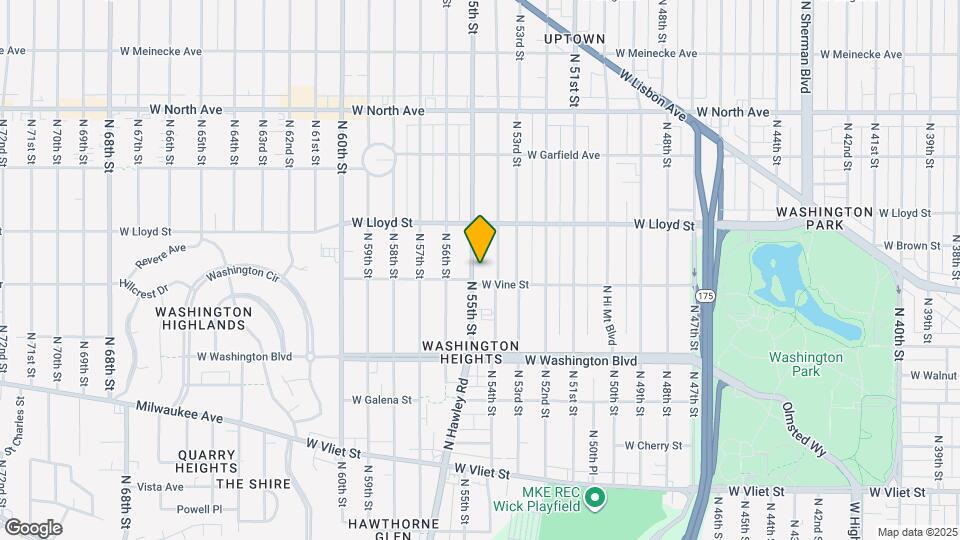 1918 N 55th St Map and Location Details