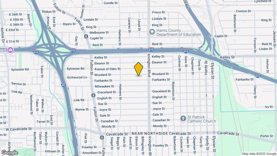 621 Fairbanks St, Unit Studio A Map and Location Details