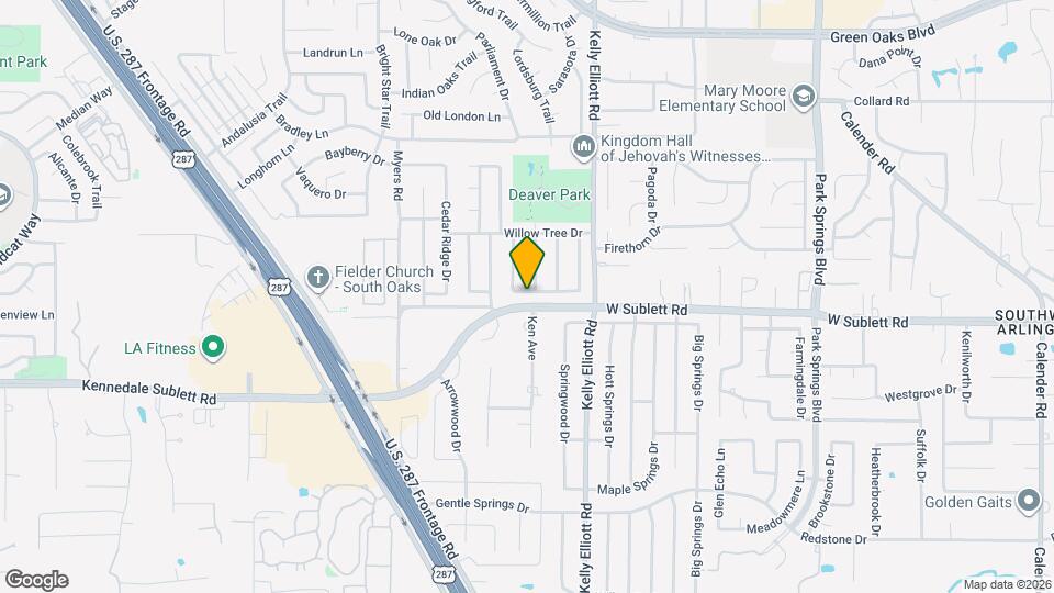4404 Willow Crest Dr Map and Location Details