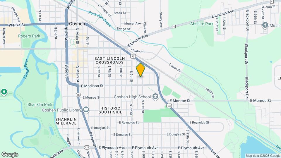 311 1/2 S 10th St Map and Location Details