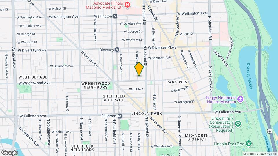 2611 N Dayton St Map and Location Details