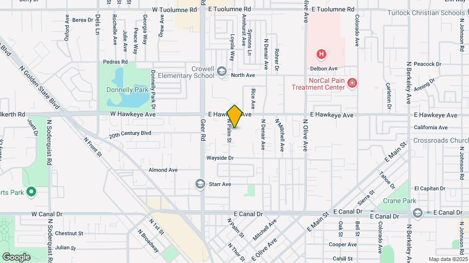 1340-1370 Palm St Map and Location Details