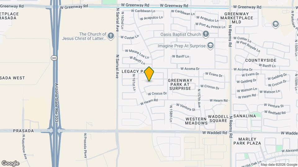 16034 W Winchcomb Dr Map and Location Details