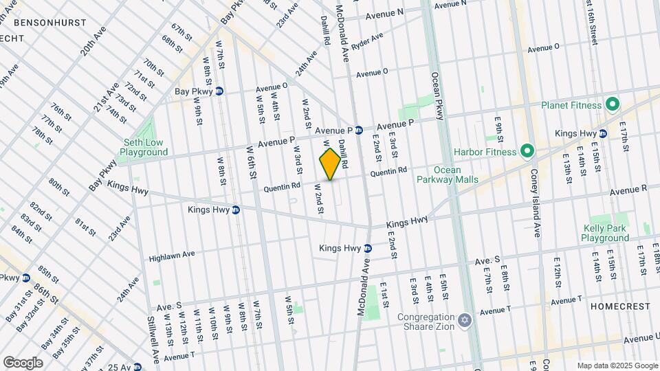1702 W 1st St Map and Location Details