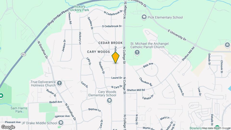 1027 Felton Ln Map and Location Details
