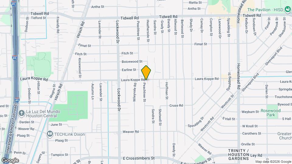 8724 Peachtree St Map and Location Details