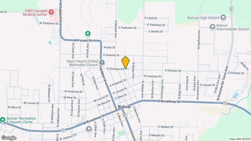 406 E Division St Map and Location Details