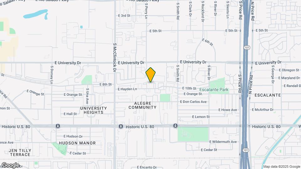 Evergreen on Hayden Map and Location Details