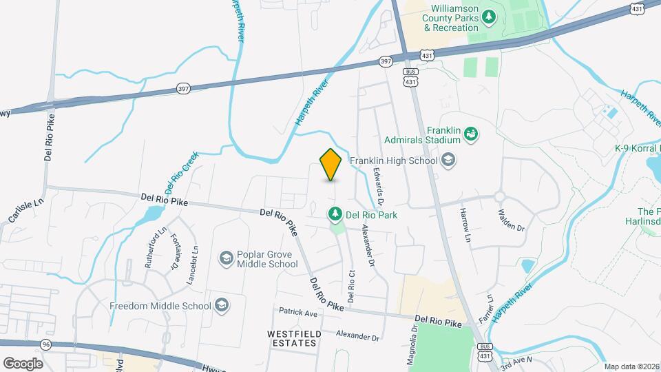 1135 Wedgewood Dr Map and Location Details