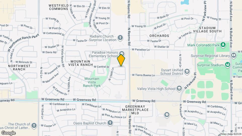 15523 W Central St Mapa y Detalles de la Ubicación