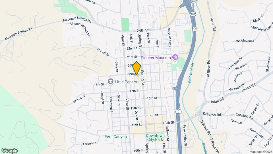 1830 Oak St Map and Location Details