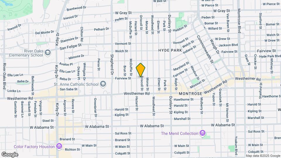 2402 Driscoll St Mapa y Detalles de la Ubicación
