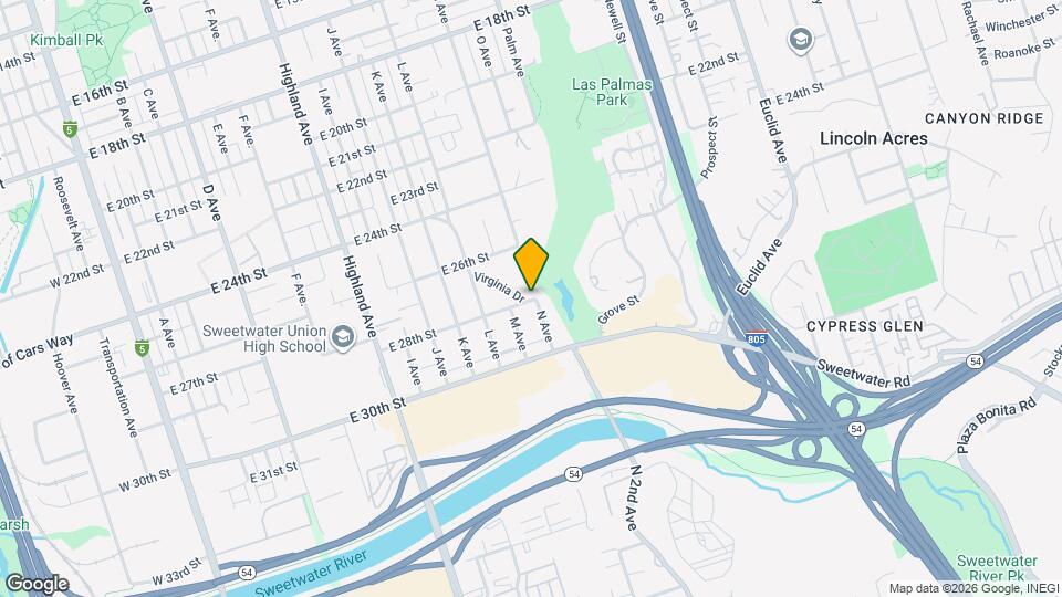 1301 E 28th St Map and Location Details